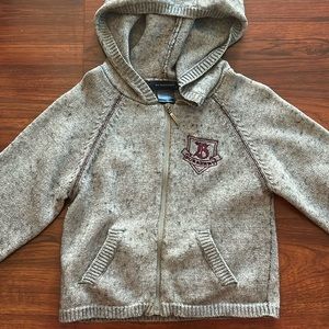 Burberry kids zip up sweatshirt size 3